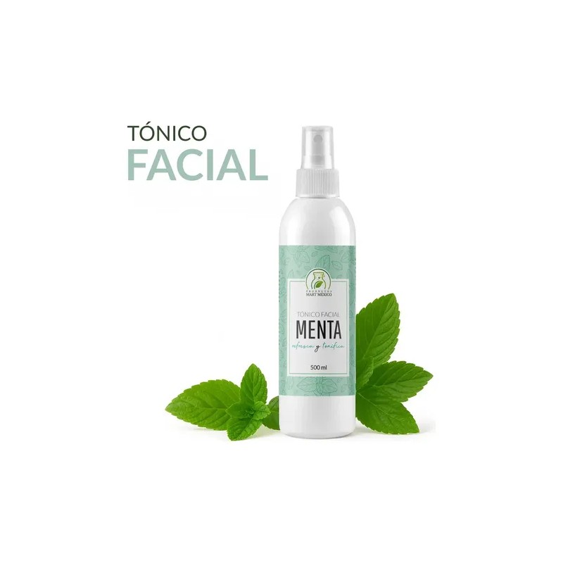 Tónico Facial De Menta Refresca,matifica Y Purifica 500ml