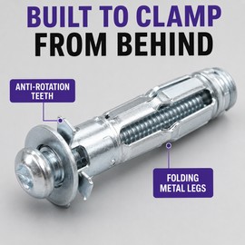 M4–M8 Metal Hollow Wall Expansion Anchors, Multiple Length Options