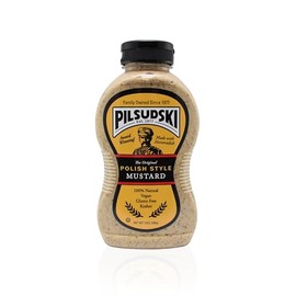 Pilsudski's Brand Mustard - 12oz Squeeze Bottle, Perfect condiments for any dish (Polish Style, 1 pack)