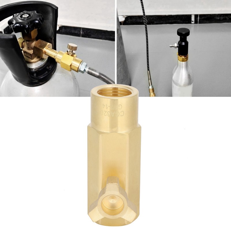 CGA320 Triangular CO2 Filling Adapter Tank Cylinder Refill Connector Kit