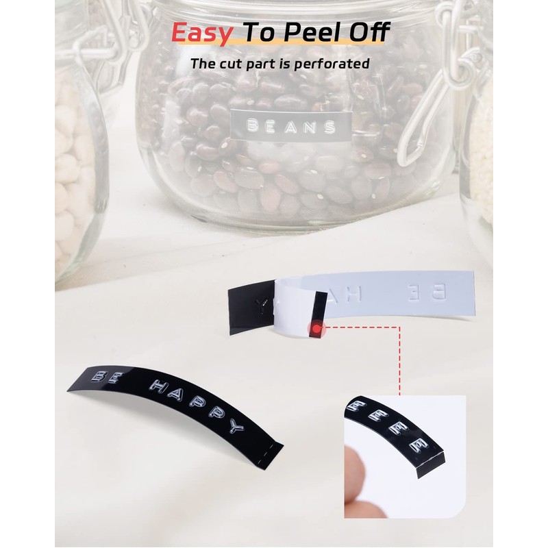 3D Embossing Device Labels - 3/8 Inch (9 mm) Compatible