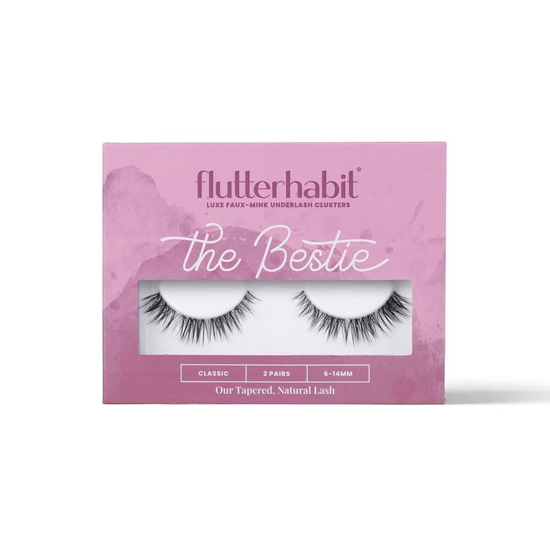 Flutter Habit 플러터해빗 더 베스티 속눈썹, 속눈썹 2세트, DIY 연장,
