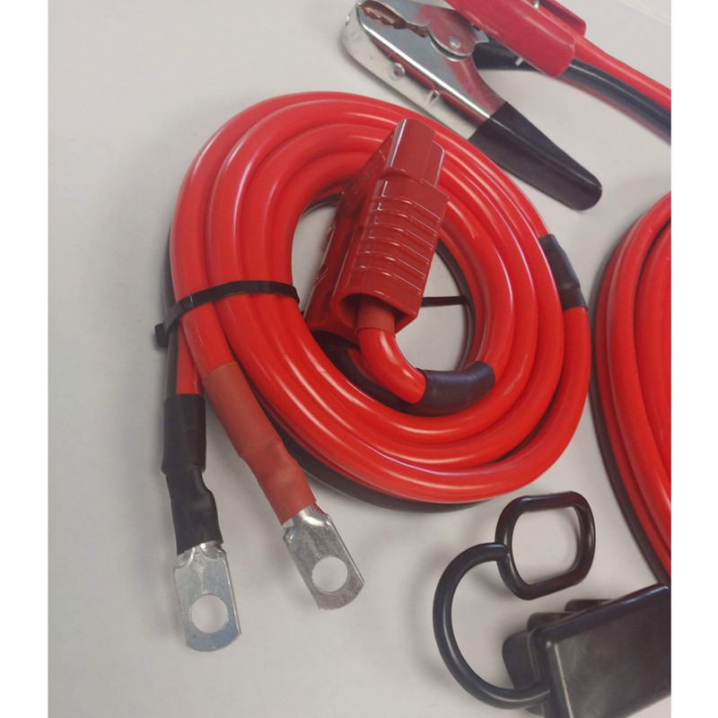 1GA 32FT Permanent Installation kit Jumper Battery Cables with QUICK-CONNECT