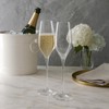 Final Touch 100% Lead-free Crystal Champagne Flutes Glasses Made with