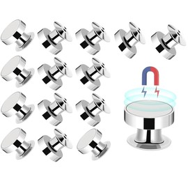 WEZCHUGHAOL15Pcs Replaceable pin Backs Fridge Magnetic DIY Accessory Card Cap pin Retainer Enamel pins pin Back Clutch pin Backing for Badge Magnetic Needle Curtain