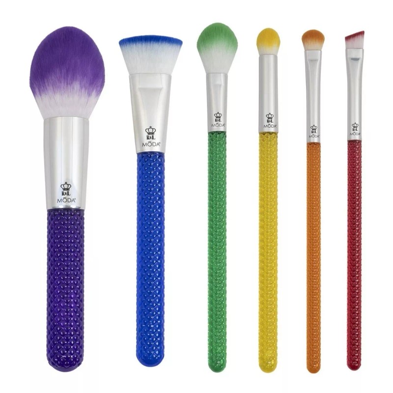 Moda Royal Brushes Rainbow Brush Set 6 Brochas + Estuche