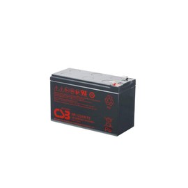 CSB HR1234W F2 12 Volt 34 Watt/9Ah SLA Sealed Lead Acid Battery - Complimentary Neptune Keychain LED Flashlight