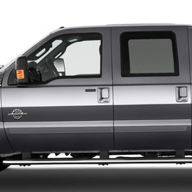 Dawn Enterprises FE2-F250/350-CC Finished End Body Side Molding Compatible with Ford F-250, F-350 - Dark Pearl Blue (DX)