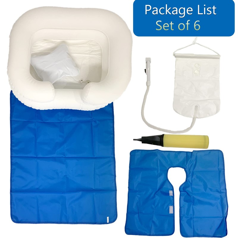 Bedside Shower System, Overhead Shower with Water Bag 2.5 Gallons