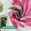 REZAYMRS Floral Shower Curtain with 12 Hooks, 72''x72'' Waterproof Polyester