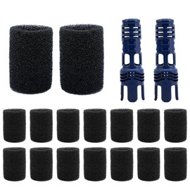 licvqel Tail Sweep Pro with Scrubber Fit for Polaris Tail Scrubber 280, 3900 Sport, 380, 360, 180 Pool Cleaners,2 Tail Sweep Pro TSP10S with 16 Foam Scrubber Fit for Polaris Pool Cleaner Parts