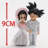 Dragon Ball Figuras Boda Goku Y Milk Ramo Rosa Sin