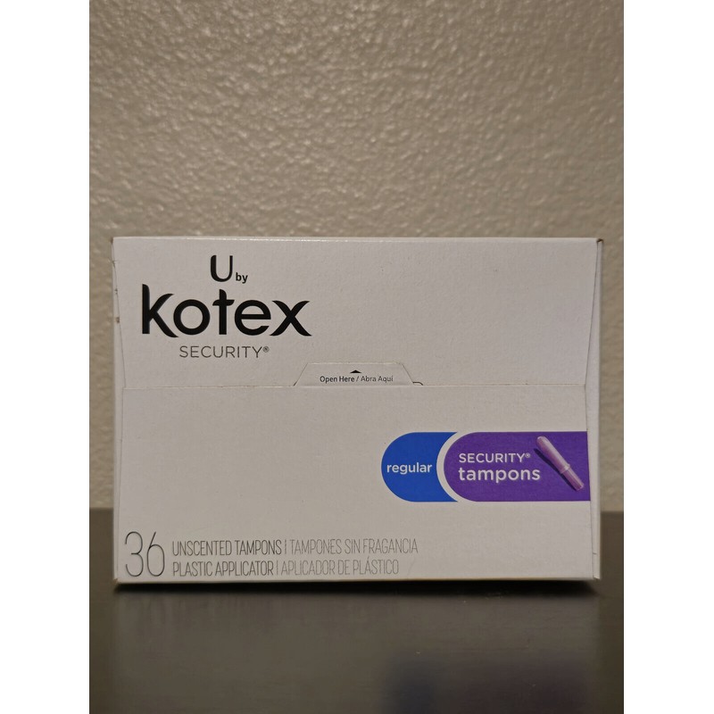 Kotex U By Kotex Security Tampons Regular 34 Count Unscented