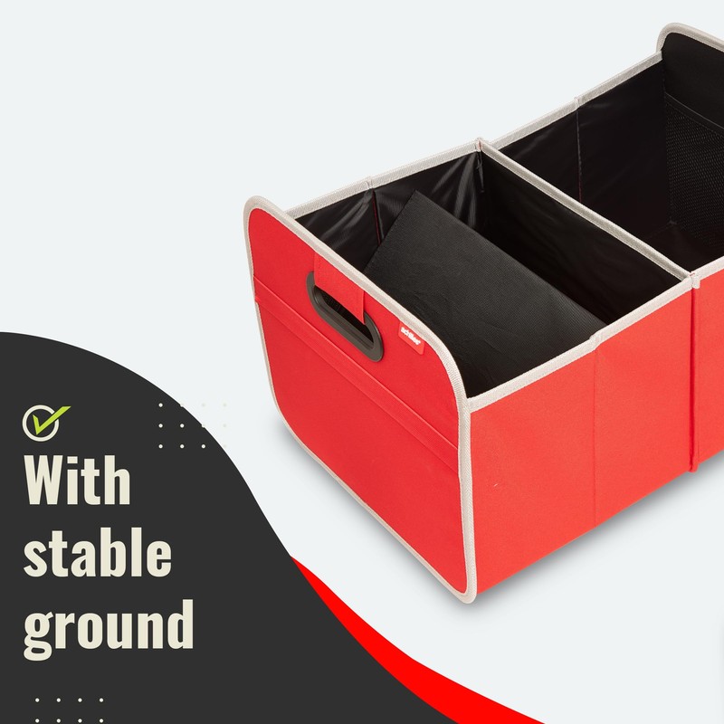 achilles Car Folding Box Xl, Foldable Trunk Bag, Shopping Organizer,