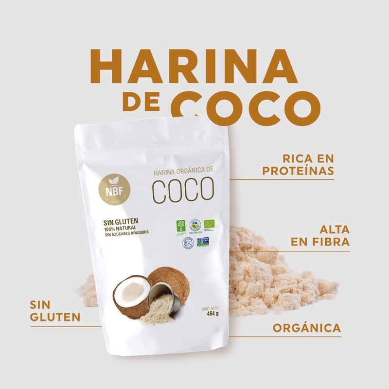 Harina de Coco 454 gr Sustituto de Trigo - Ideal