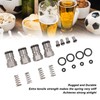 Ball Lock Keg Posts Gas Liquid 18mm Female Thread Stainless