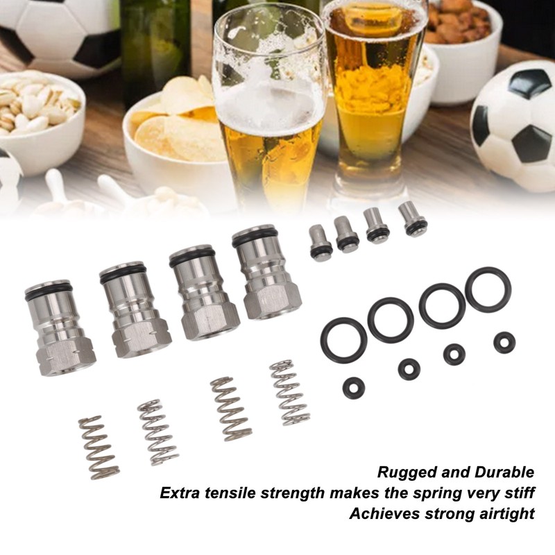 Ball Lock Keg Posts Gas Liquid 18mm Female Thread Stainless