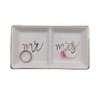 Soporte de cerámica para anillos de regalo de boda, compromiso,