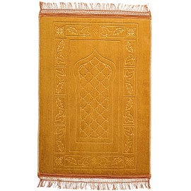 Greatfool Prayer mat thick - Thick prayer rug - Extremely comfortable islamic prayer mat - Khaki