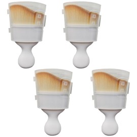 4PCS Car Interior Brush Soft Bristles Car Detailing Brush, Automotive Interior Dusting Brush, Car Interior Cleaning Brush, Car Duster Brush for Dashboard, Leather, Air Vents(Bright White)