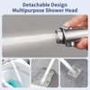 HANLIAN High Pressure Shower Head with Pause Button, 3 Spray