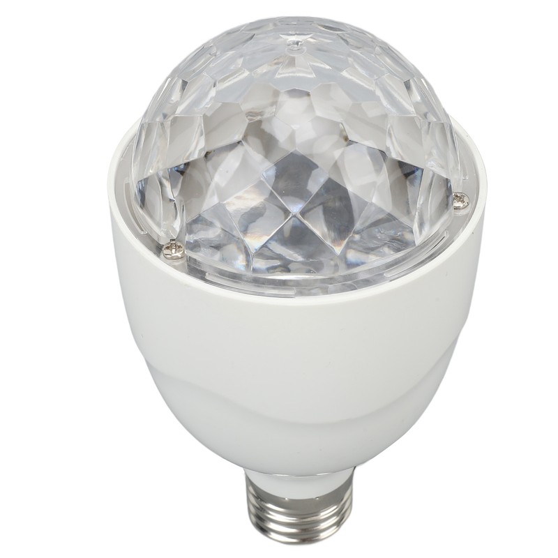 Disco Ball Lamp Bulb E27 Sound Activated Remote Control RGB