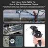 TOMSHUB Stainless Steel Cable Tie Gun Kit,Heavy Duty Outdoor Adjustable