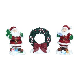RVQIGYP Christmas Aquarium Decoration Fish Tank Santa Claus Merry Christmas Aquarium Landscape Christmas Garland Santa Claus Statue Beta Fish Festival Decoration 3 Pieces