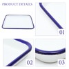 Kichvoe White Enamel Baking Cookie Sheet, Enamelware Roll Pan Ceramic