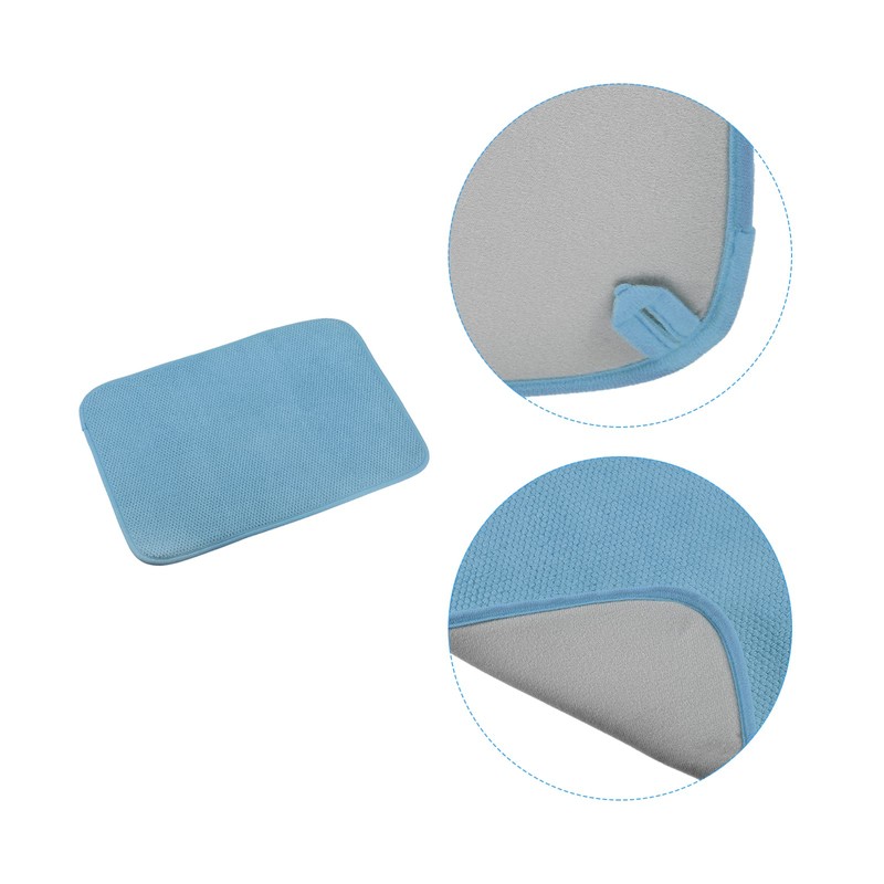 sourcing map Microfiber Dish Drying Mat, 15.75" x 11.82" Dishes