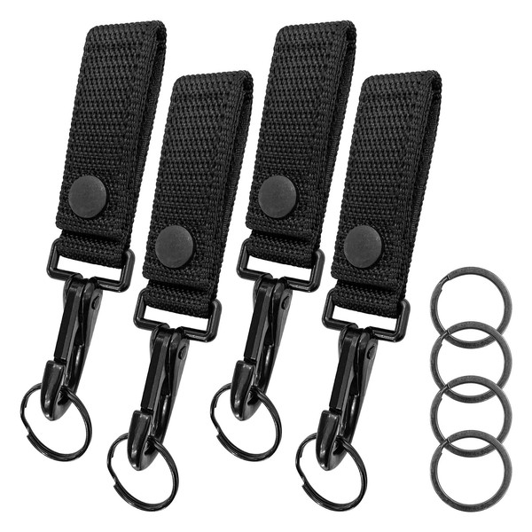 GLSJA 4 Pack Key Holder with Key Rings, Heavy Duty