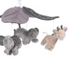 Lambs & Ivy Baby Jungle Animals Gray/Tan Musical Crib Mobile