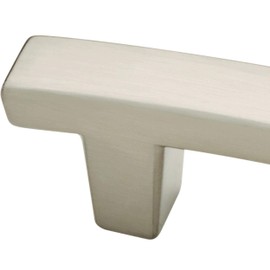 Franklin Brass P29519K-SN-C Satin Nickel Pierce Kitchen or Furniture Cabinet Hardware Drawer Handle Pull, 3-Inch, Heirloom Silver