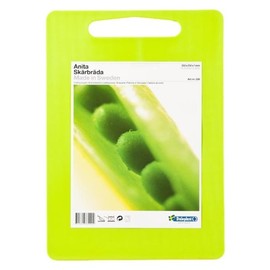 Linden Sweden Anita Cutting Board with Handle - Safe for Meat and Produce, Won't Dull Knives - Slim, Lightweight Design for Easy Storage, Dishwasher-Safe, Lime, Large 13.8" x 9"