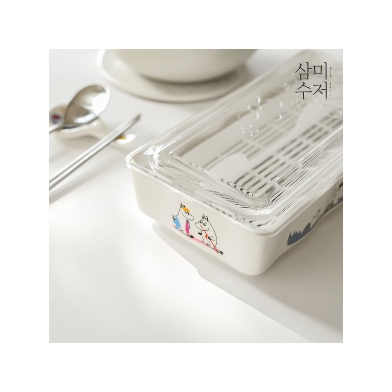 Moomin Friends Rectangular Cutlery Holder / 무민 프렌즈 직사각수저통