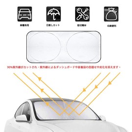 BAIYIUER Honda New N-Box & Custom (N-Box Custom) JF4 JF3 (H29.9 ~) Special Windshield Sun Shade Car Sunshade Car Front Cover Sun Shade Windshield Cover Sun Protection Compact Car Accessories Car Parts