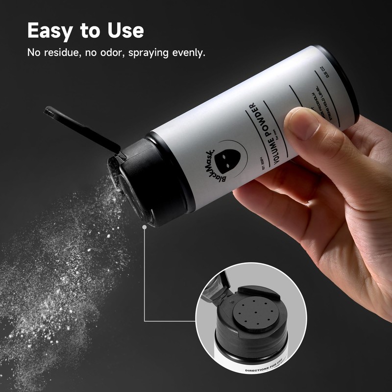 BlackMask Hair Texture Powder for Men, Easy-to-Apply Styling Powder for