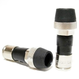 100 Pieces PPC RG6 AquaTight Weather Boot Univeral Drop Compression Connectors Coaxial Fitting