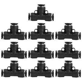 10pcs Pneumatic Tube Fitting Durable PVC Stable Sealing Corrosion Resistance Compressor Accessories10mm