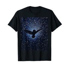 Starry Owl Night Sky Wildlife T-Shirt