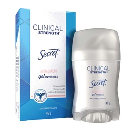 SECRET, Desodorante Mujer, Clinical Strength, Desodorante Clinical, Gel Invisible, PH Balanced, 45 GR