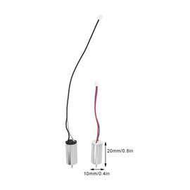 4 Pcs 44000RPM 10x20mm DC 3.7V Mini Brush Motor Built-in Micro Motor with Wire for Robot Drone