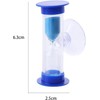 2 Minute Plastic Sand Timer Hourglass Sand Clock with Suction
