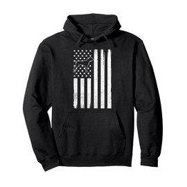 German Shorthaired Pointer 4th Of July American Flag GSP Dog Pullover Hoodie