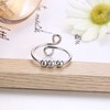 MUSECLOUD 925 Sterling Silver Initial Fidget Anxiety Ring for Women