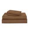 ESCA King Comforter with Sheets Set - 7-Piece Brown Bed