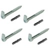 Slotted Square Hooks 100mm (4 Pack) – Heavy Duty L