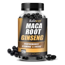 Balincer Suplemento Maca Negra Y Ginseng (120 Cápsulas)