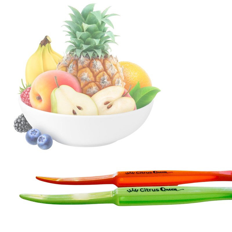 Citrus Queen Green Orange Citrus Peeler 2-Pack - Mixed Color