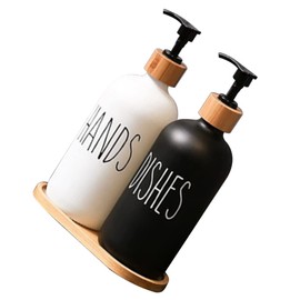 Gatuida Bathroom Soap Dispenser Set Hand Dish Soap Shampoo Bottle Pump Automatic Foam Refill Dispenser 1 Set of Shampoo Bottles